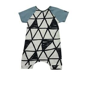 Rags Shapes Shortie Romper, 3/6m